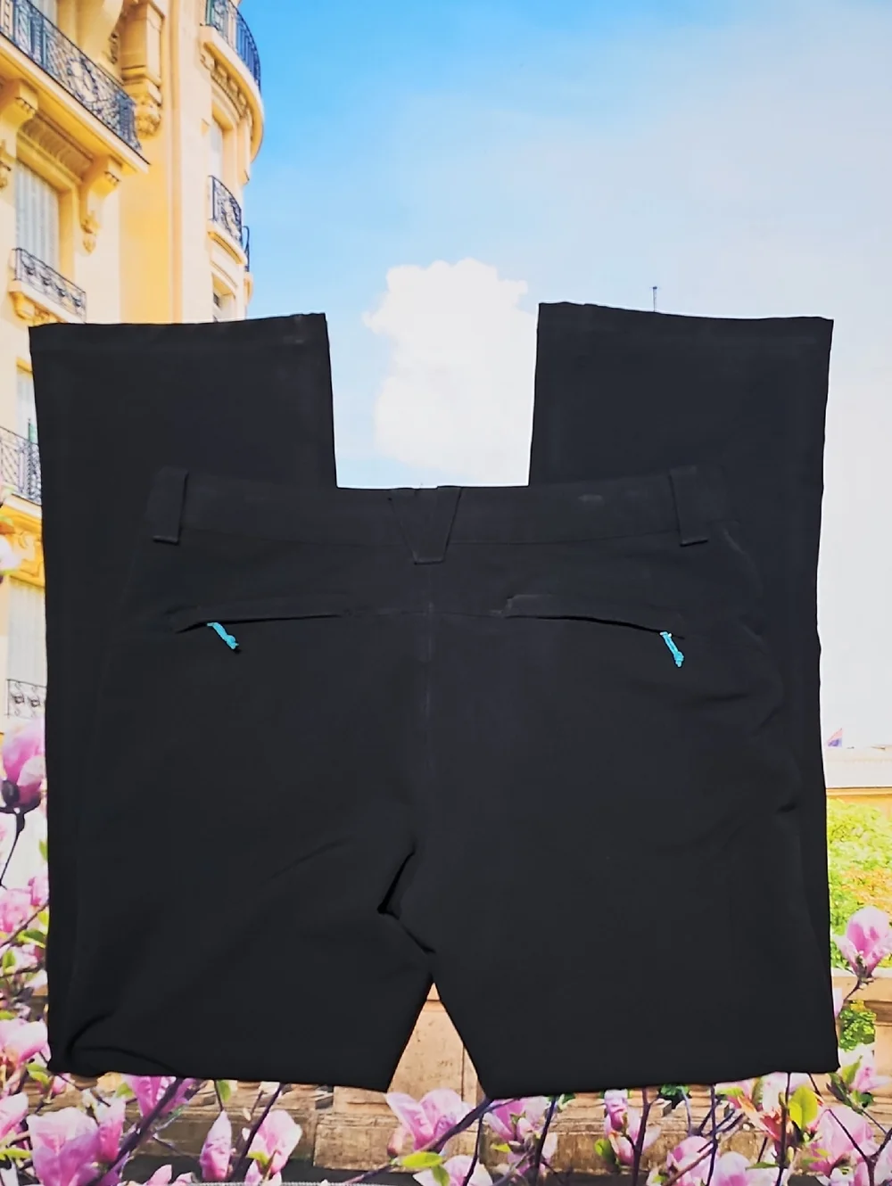 L.L. Bean Black Straight-Leg Outdoor Cargo Pants Tall Size 16 New - Picture 6 of 6